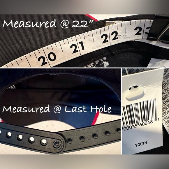 Disney Parks Minnie Mouse Baseball Cap Red/Black/White Youth ~New~ - Picture 7 of 10